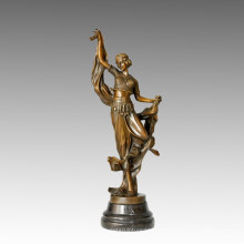 Танцующая статуя Лента Танцующая Бронзовая Скульптура, Э. Гонон ТПЭ-480